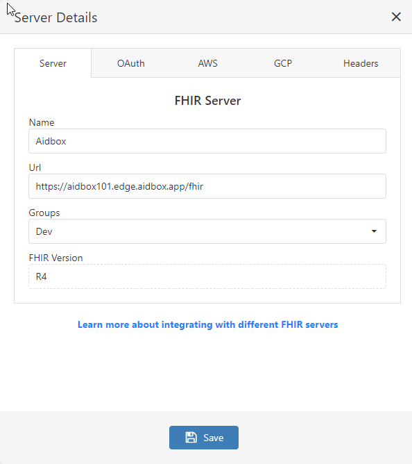 Aidbox FHIR server