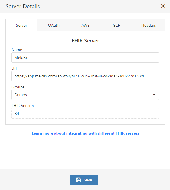 Meldrx FHIR server