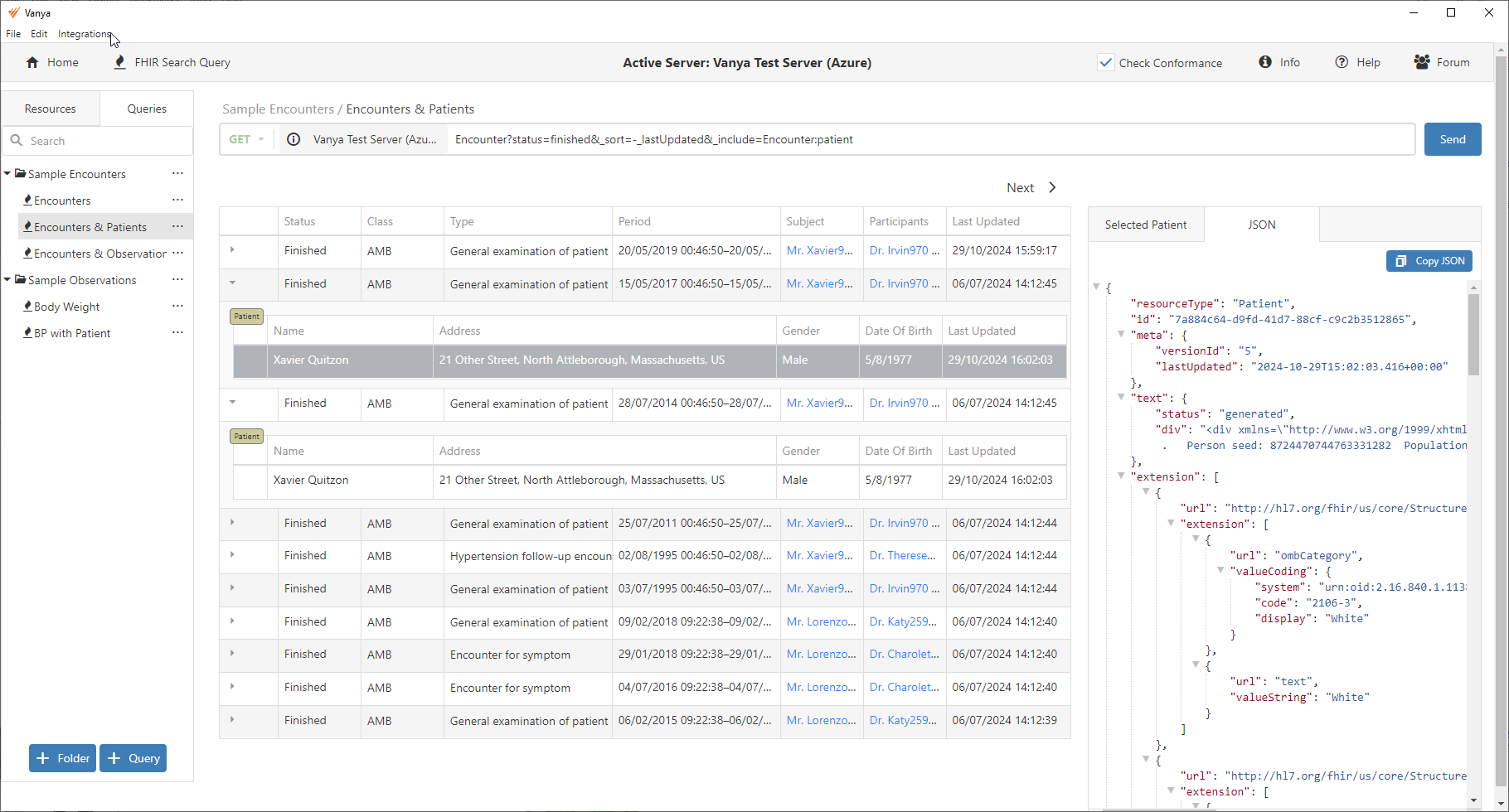 Vanya query viewer